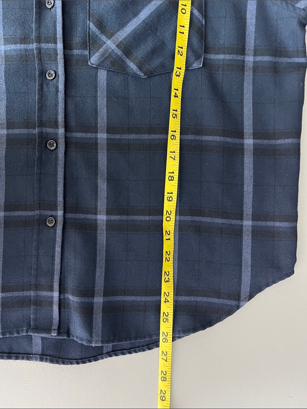 ANINE BING Sam Shirt - Blue Plaid Size M - Picture 11 of 13
